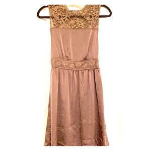 Taupe Lace Dress